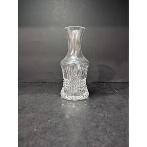 Waterford Crystal Lismore Diamond Bedside Carafe 7.5" H Nightstand Water Pitcher